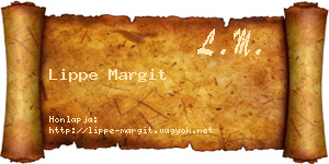 Lippe Margit névjegykártya
